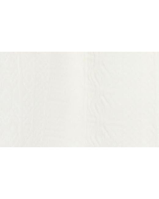 FLEECE FACTORY White Jacquard Shorts for men