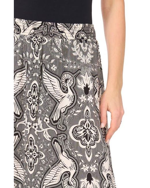 Halogen® Brown A-Line Midi Skirt