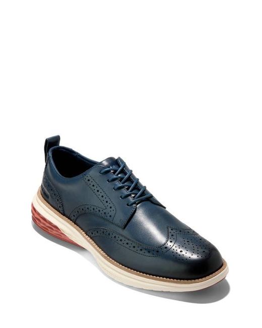 Cole Haan Grand Hurrion Wingtip Oxford in Blue for Men | Lyst