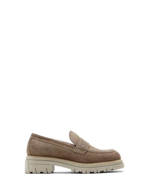 La Canadienne Natural Donny City Dry Waterproof Genuine Shearling Penny Loafer