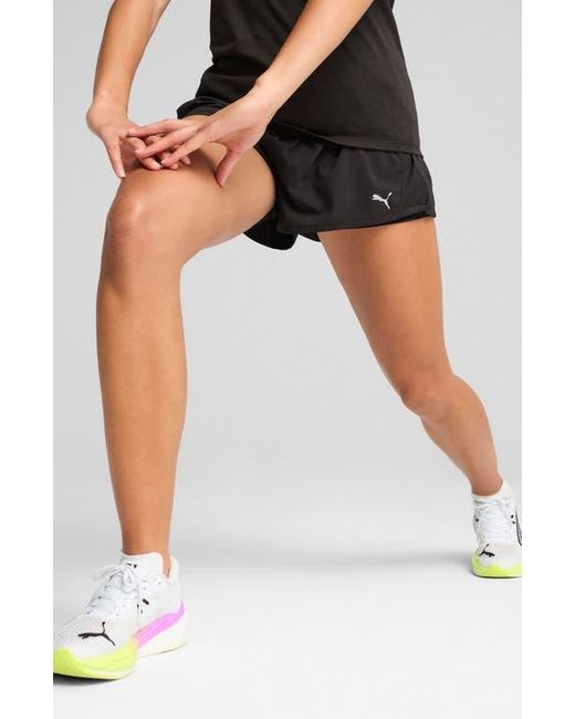 PUMA Black Run Velocity 2-In-1 Running Shorts
