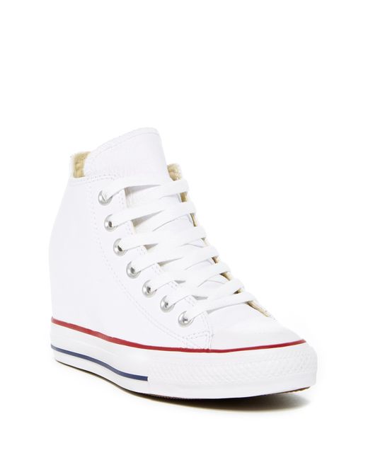 Converse Chuck Taylor Hidden Wedge Sneaker (women) in White | Lyst