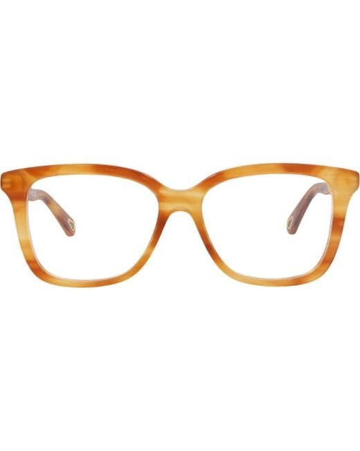Chloé Brown 52Mm Rectangular Optical Glasses
