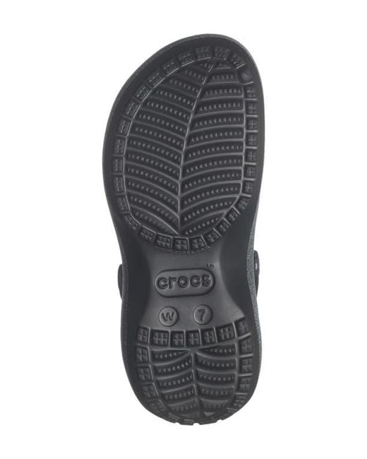 CROCSTM Gray Iridescent Glitter Platform Clog