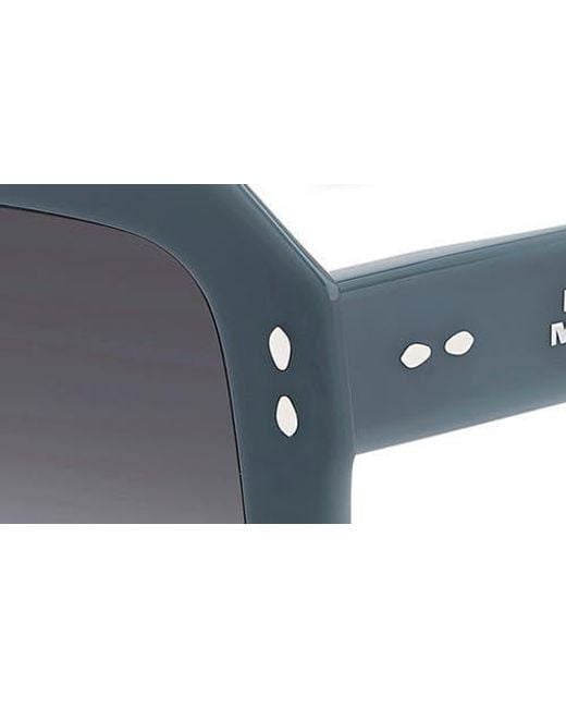 Isabel Marant Gray 53Mm Gradient Rectangular Sunglasses