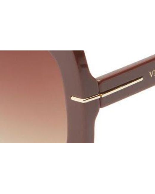 Vince Camuto Brown Glam Square Sunglasses