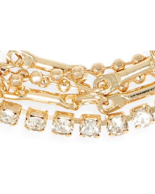 Nordstrom Rack White Multirow Chain Bracelet