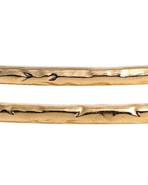 Nordstrom Metallic Hammered Triple Band Cuff Bracelet