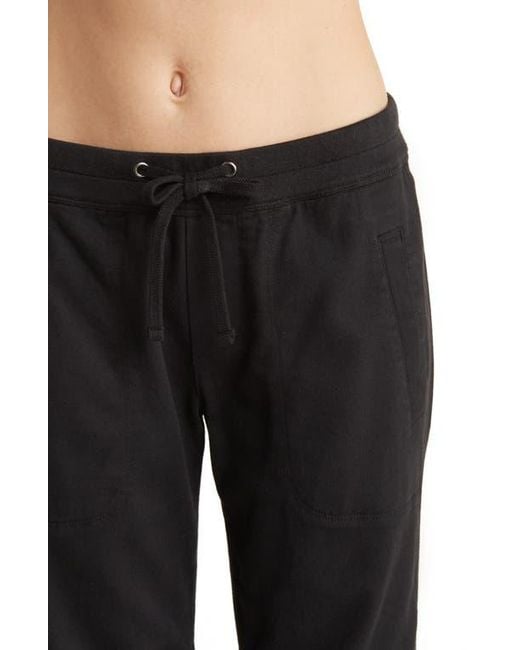 James Perse Black Soft Drape Utility Pants