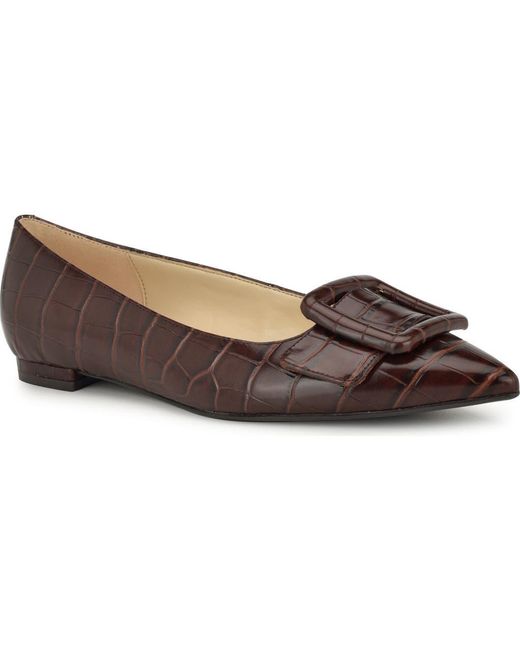 Nine West Gray Jesike Pointed Toe Flat