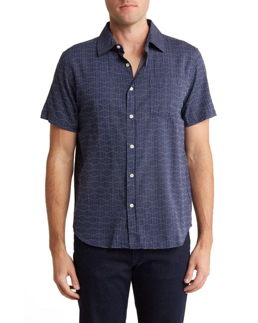 Joe's Blue Scott Short Sleeve Button-up Shirt for men