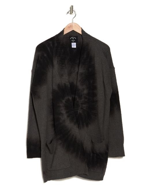 Electric and Rose Black Griffith Tie Dye Long Cardigan