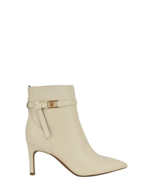 Tommy Hilfiger Natural Twjorine Logo Manmade Ankle Boots