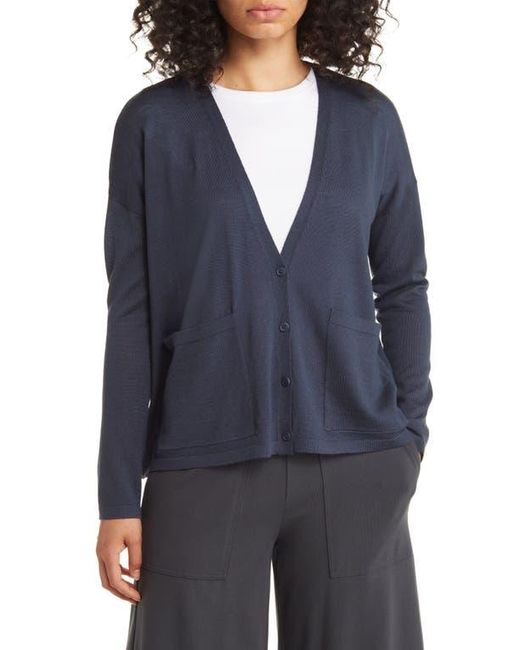 Eileen fisher v neck cardigan sales
