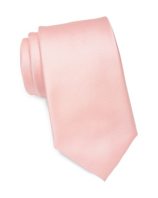 Tommy Hilfiger Pink Micro Texture Solid Tie for men