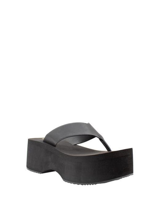 Volatile Black Cressida Platform Sandal