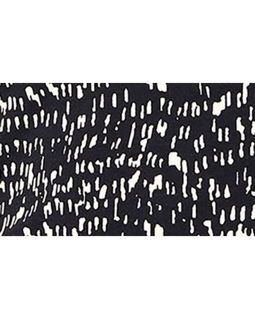 Rag & Bone Black Luca Print Long Sleeve Top