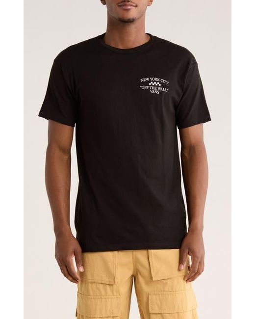 Vans Black Nyc Fire Escape Logo Graphic T-Shirt for men