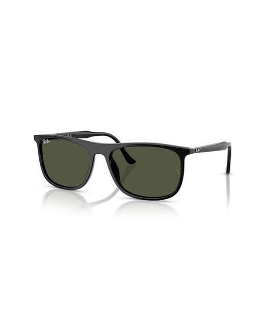 Ray-Ban Green 58Mm Rectangular Sunglasses for men