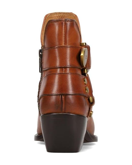 Frye Brown Sacha Harness Bootie