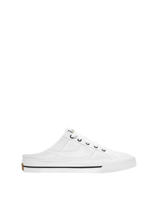 womens court legacy mule in white
