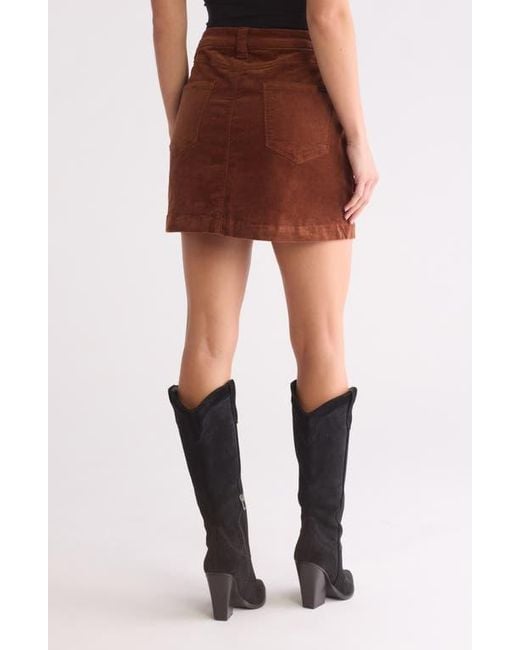Sanctuary Brown Corduroy Coast Miniskirt