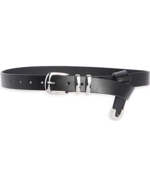 Steve Madden Black Extended Tail Belt