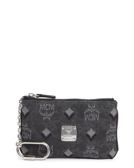 MCM Gray Aren Monogram Wallet
