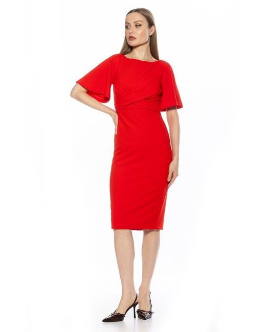 Alexia Admor Red Ariah Sheath Dress