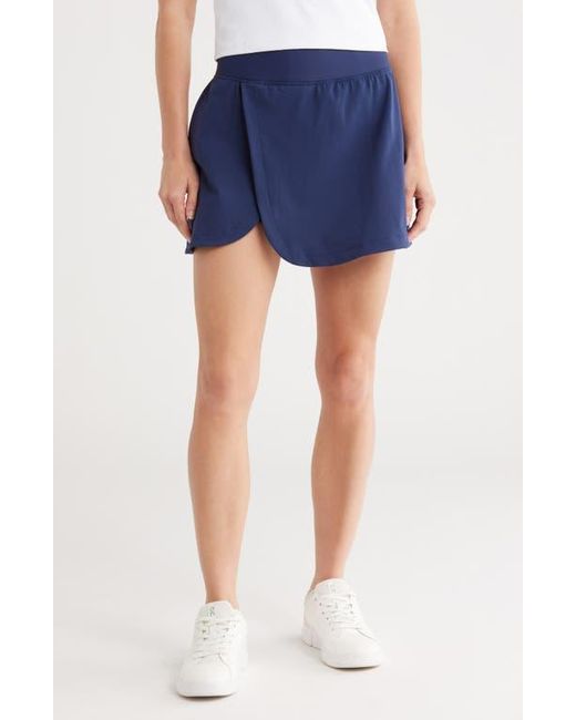 90 Degrees Blue Wonderlink Tulip Hem Skort