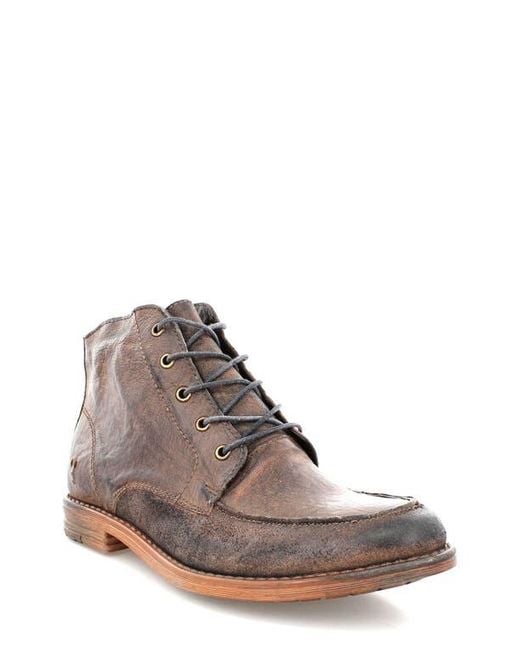 Roan Brown Cass Distressed Leather Boot for men
