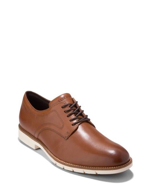 Cole Haan Brown Flexgrand 360 Plain Toe Derby for men