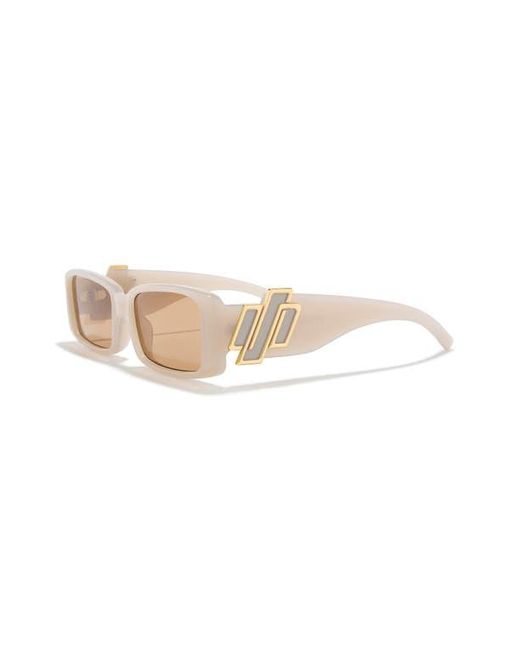 Le Specs Natural Cruel Intentions 56Mm Rectangular Sunglasses