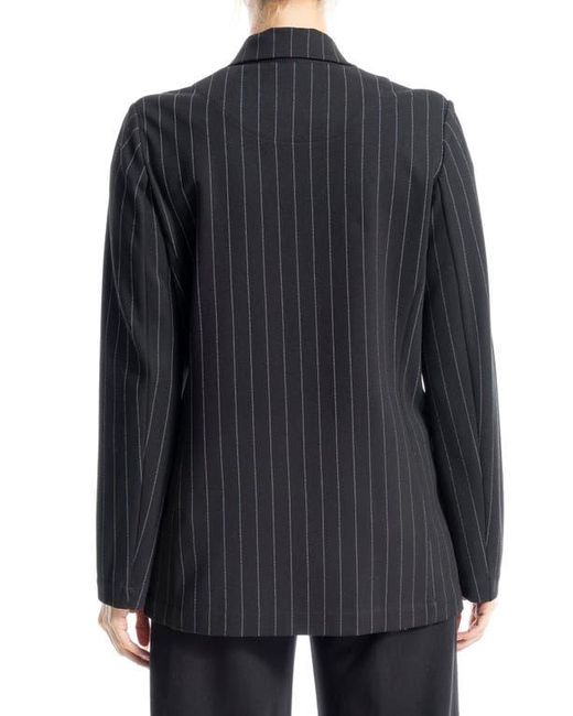 Max Studio Black One-Button Double Knit Blazer