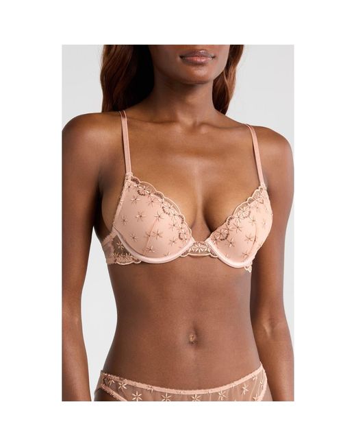 Etam Brown The Plunge Push-Up Bra