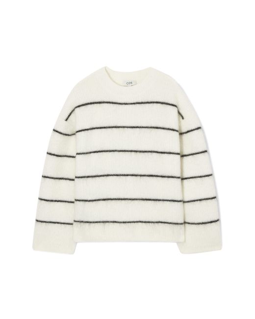 COS Natural Textured Mohair-blend Sweater