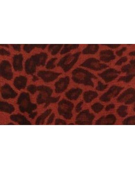 Portolano Red Animalier Poncho