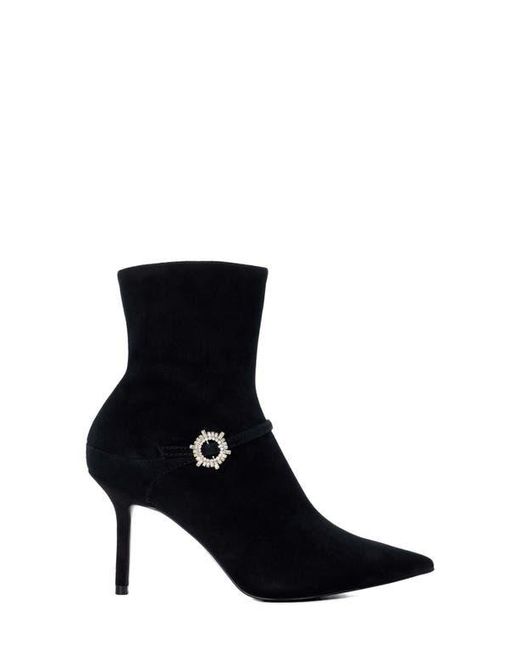 Dune Black Onnel Pointed Toe Bootie