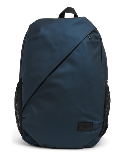 Duchamp Blue Diagonal Zip Backpack for men