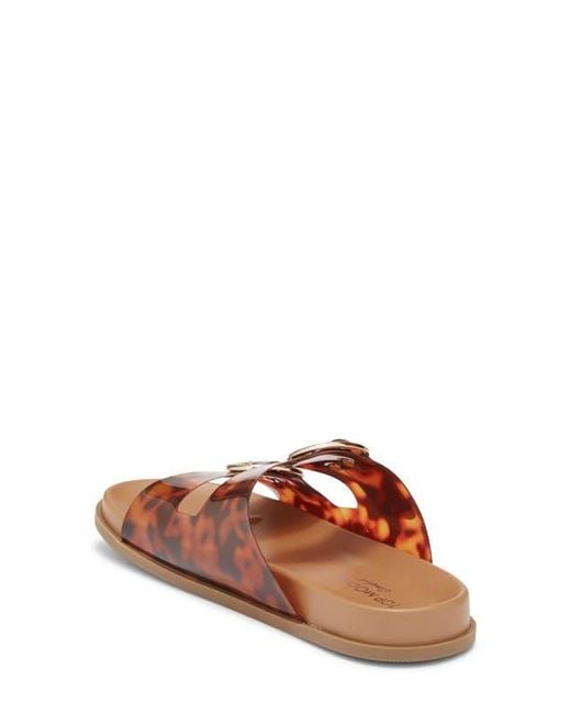 Top Moda Multicolor Daniela Clear Double Strap Slide Sandal