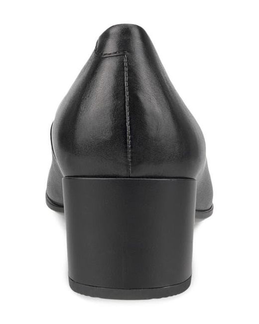 Ecco Black Block Heel Pump
