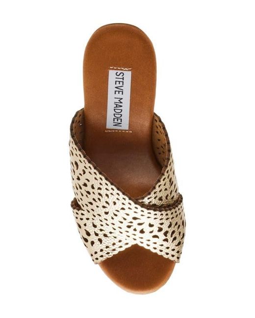Steve Madden Metallic Saffron Platform Sandal