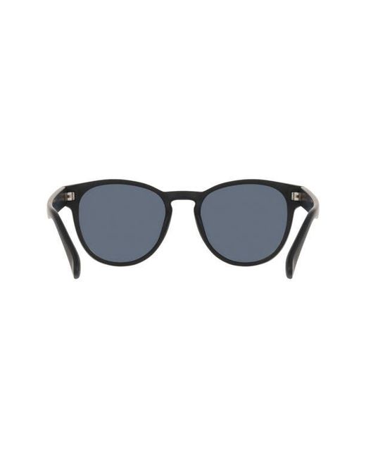 Dragon Blue 53Mm Round Sunglasses