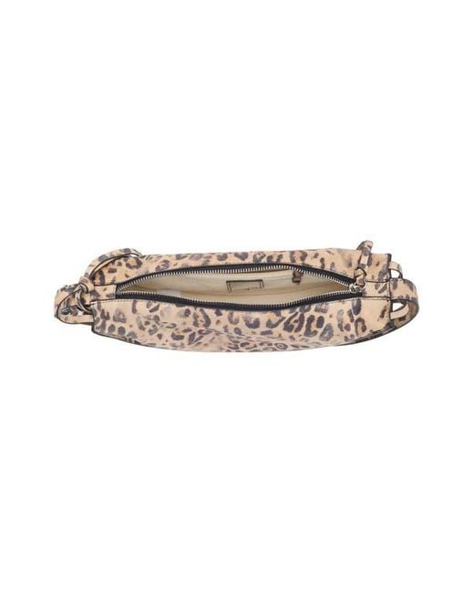Steve Madden Metallic Suede Half Moon Crossbody Bag