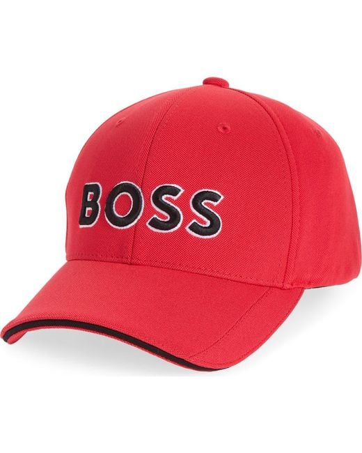 Boss Red Logo Baseball Cap for men