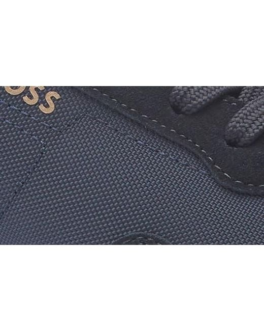 Boss Blue Titanium Low Top Sneaker for men