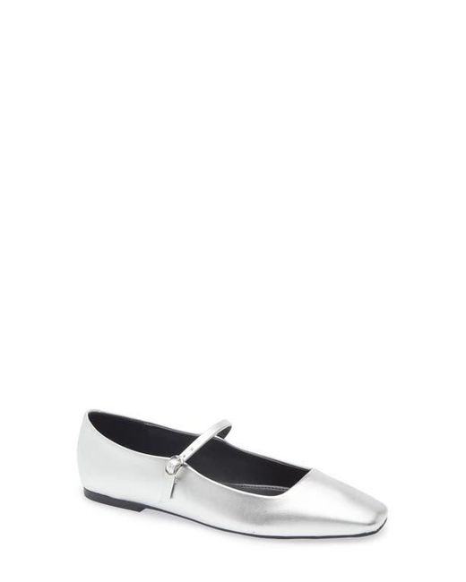 Steve Madden White Marree Mary Jane Flat