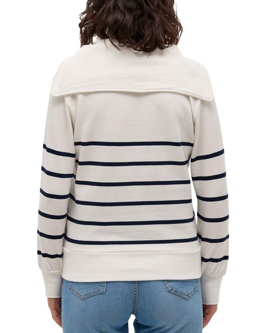 Bench Gray Nara Stripe Sweatshirt