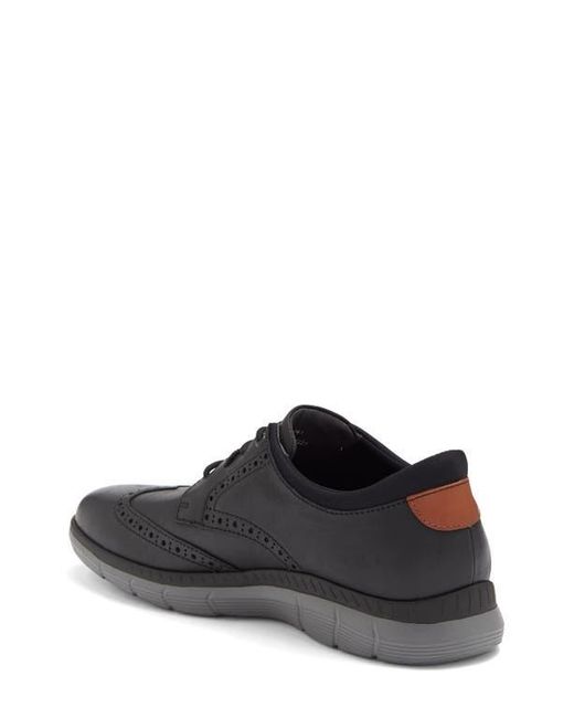 Johnston & Murphy Black Parsons Wingtip Derby for men