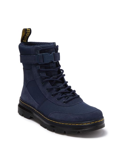 Dr. Martens Blue Combs Tech Waterproof Nylon & Leather Boot for men